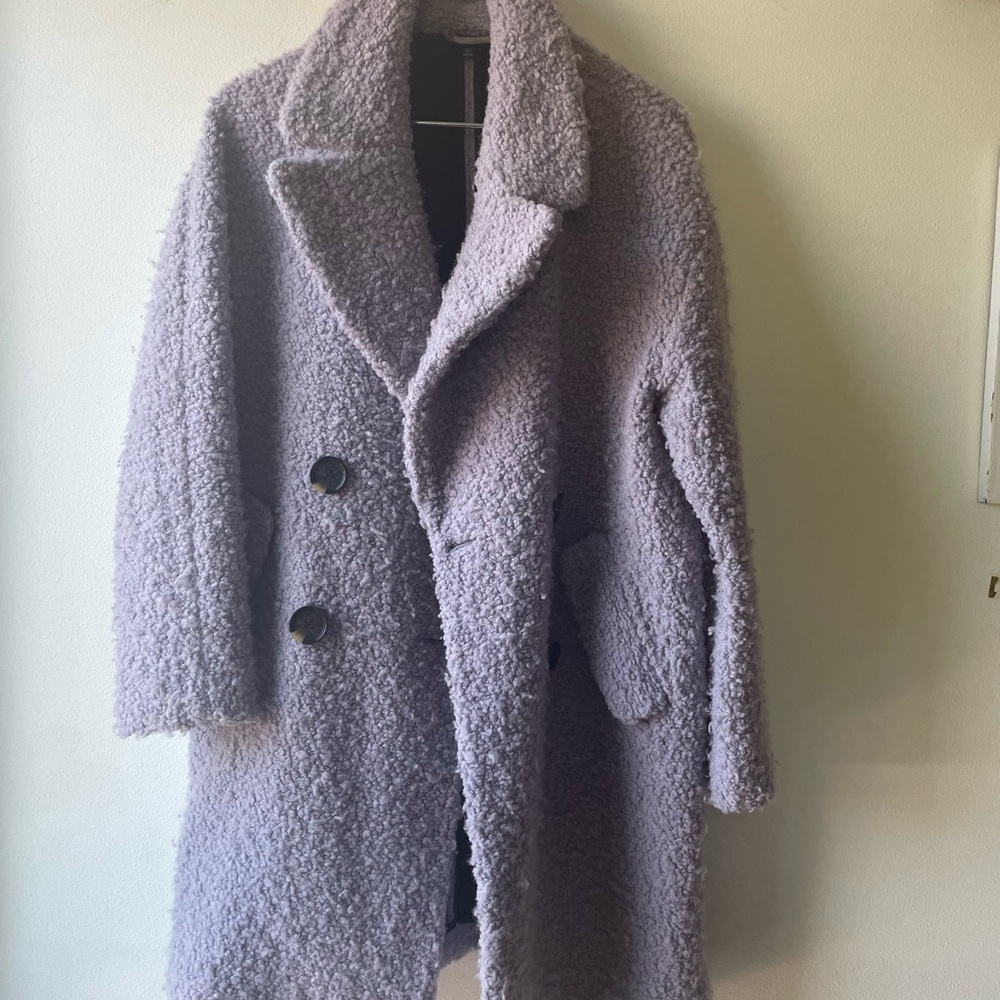 Topshop Lavender Textured Jacket
